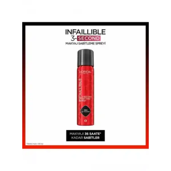 Loreal Paris Infaillible 3-Second Makyaj Sabitleme Spreyi 75ml