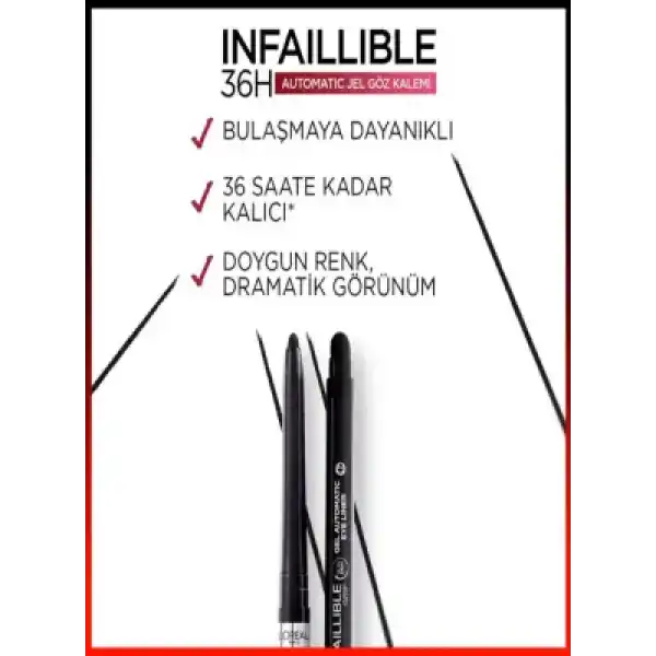 Loreal Paris Infaillible Automatic Jel Göz Kalemi - Yoğun Siyah