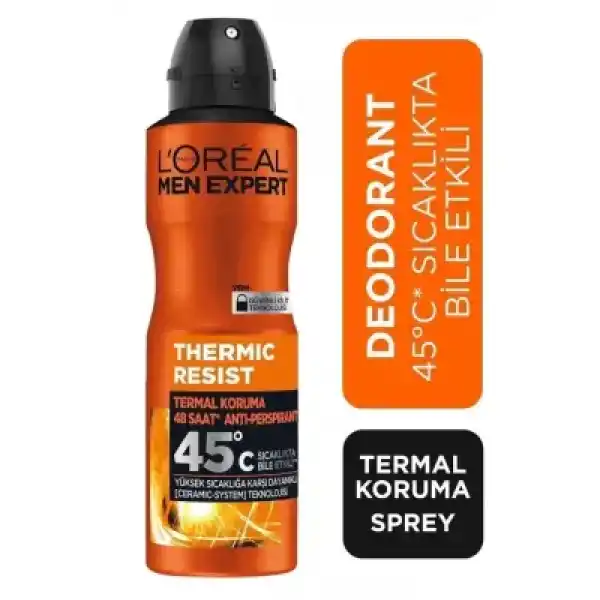 Loreal Paris Men Expert Thermic Resist Sprey Deodorant - Termal Koruma - 150 ml