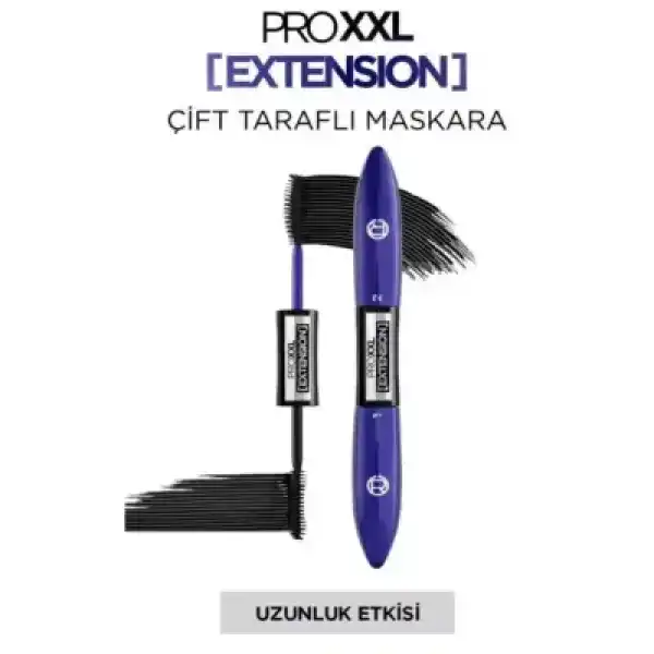 Loreal Paris Pro XXL Extension Çift Taraflı Maskara - Uzunluk Etkisi 9 ml