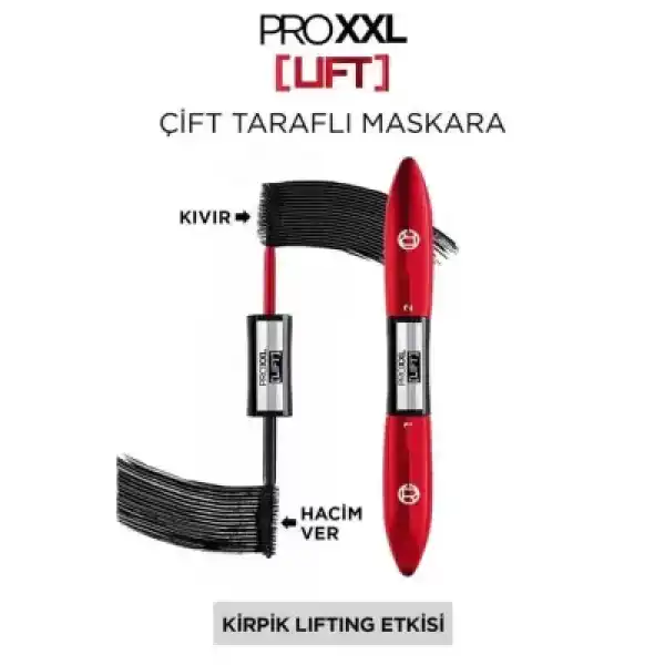 Loreal Paris Pro XXL Lift Çift Taraflı Maskara - Kirpik Lifting Etkisi 6.4 ml