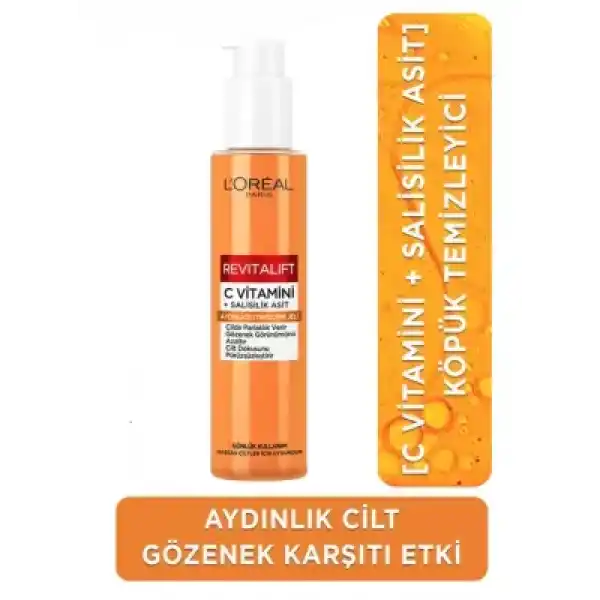 Loreal Paris Revitalift C Vitamini Aydınlatıcı Temizleme Jeli 150 ml
