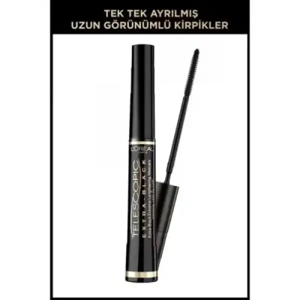 Loreal Paris Telescopic Carbon Black Maskara - Siyah 8 ml
