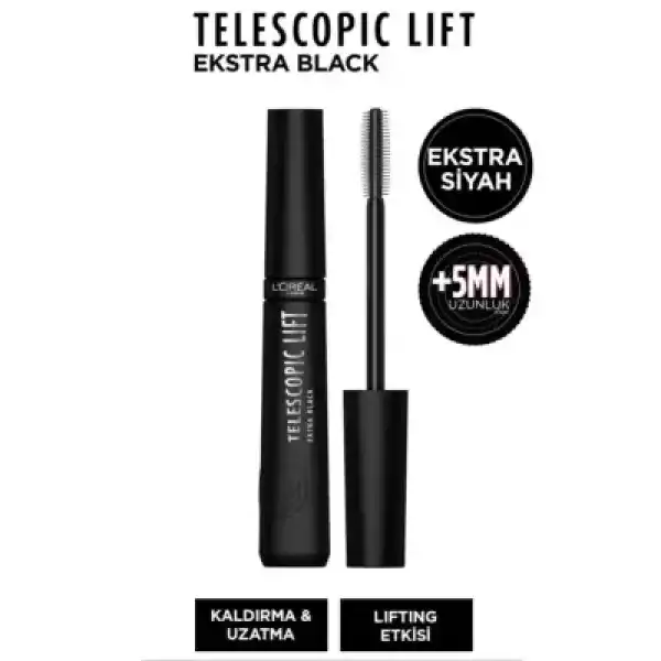 Loreal Paris Telescopic Lift Extra Black Maskara 9.9ml