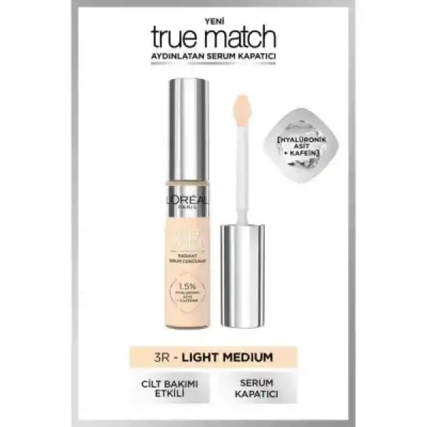 Loreal Paris True Match Aydınlatan Serum Kapatıcı - 3R Light Medium