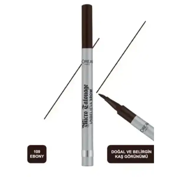Loreal Paris Unbelieva Brow Micro Tatouage Kaş Kalemi 109 Ebony