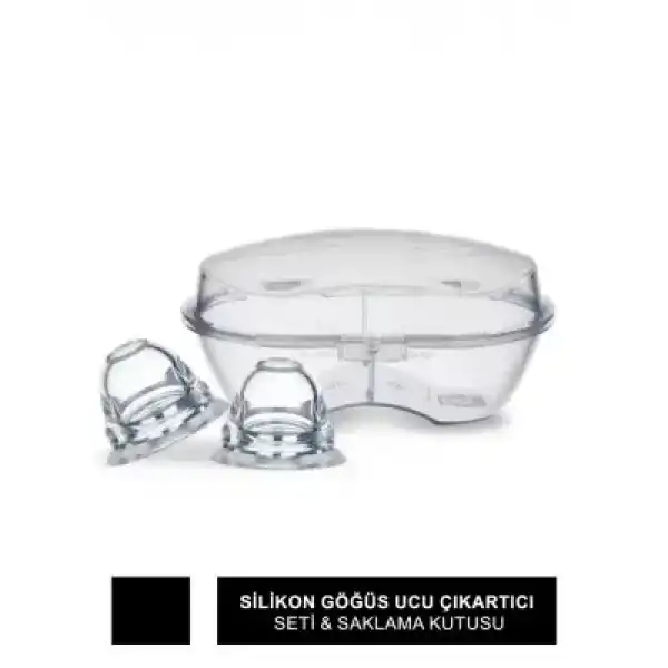 Mamajoo Silikon Göğüs Ucu Çıkartıcı Seti & Saklama Kutusu