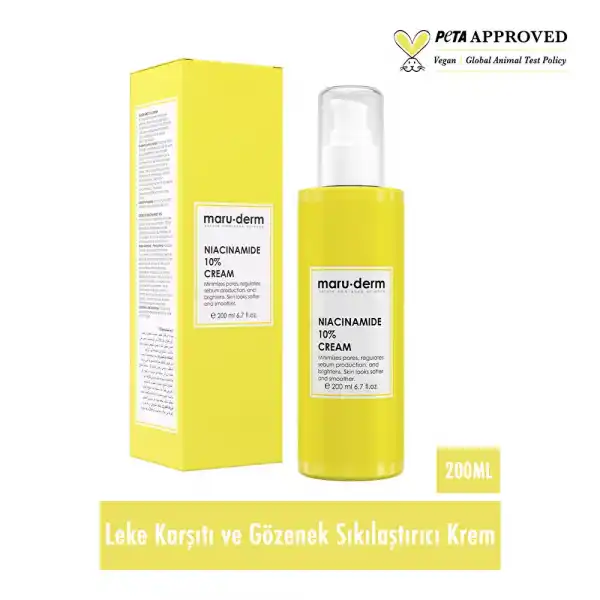 Maruderm Niacinamide %10 Leke Karşıtı Ve Gözenek Sıkılaştırıcı Krem 200 ml