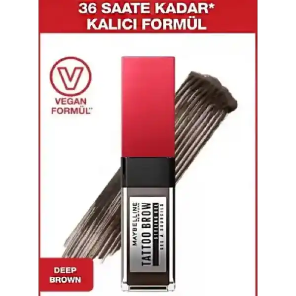 Maybelline New York Tattoo Brow 36H STYLING GEL- 260 DEEP BROWN