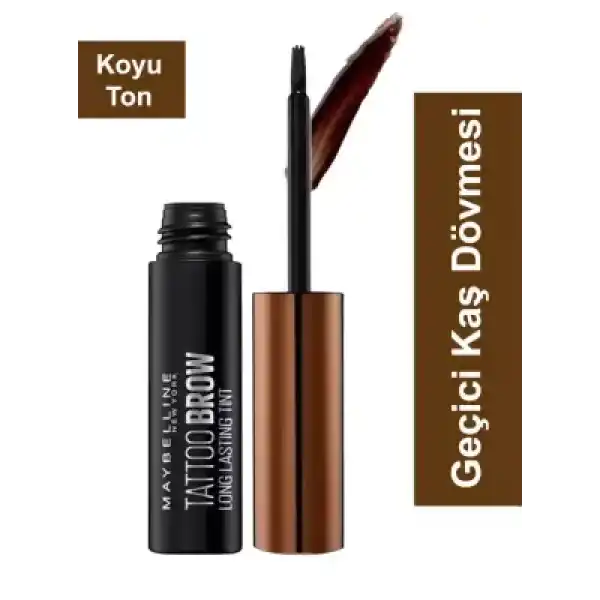 Maybelline New York Tattoo Brow Geçici Kaş Dövmesi - Koyu Ton