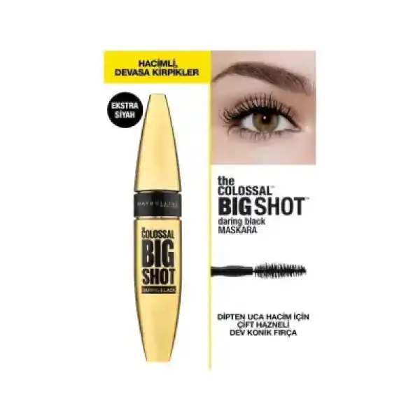 Maybelline New York The Colossal Big Shot Daring Black Maskara - Ekstra Siyah