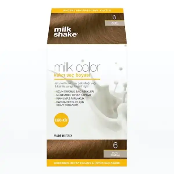 Milk Shake Milk Color Eko Kit Saç Boyası Koyu Kumral -6 (KÖPÜKSÜZ)