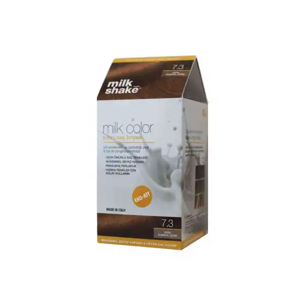 Milk Shake Milk Colour kalıcı Saç Boyası 7.3 - Orta Kumral Dore - EKO KİT -