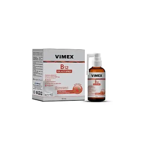 MSL Vimex B12 Vitamini 1000 mcg Dilaltı Sprey 10mL