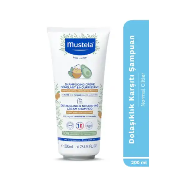 Mustela Detangling & Nourishing Cream Shampoo ( Kolay Tarama Sağlayan Şampuan ) 200 ml