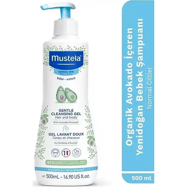 Mustela Gentle Cleansing Gel 500 ml Yenidoğan Bebek Şampuanı