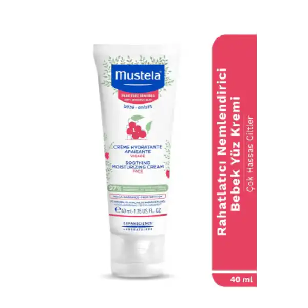 Mustela Soothing  Moisturizing Cream 40 ml Çok Hassas Ciltler İçin Nemlendirici
