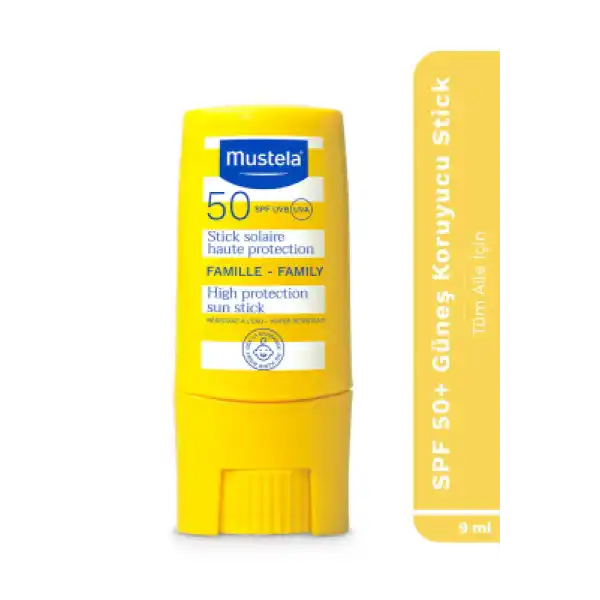 Mustela SPF50+ Çok Yüksek Koruma Faktörlü Güneş Stick 9 ml