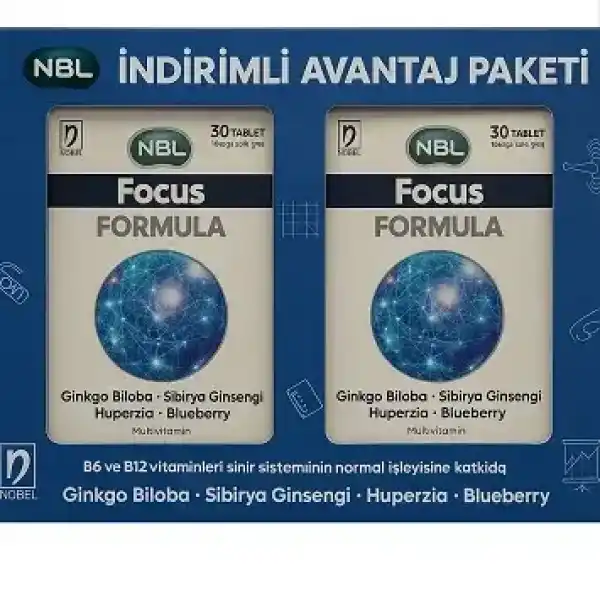 NBL Focus Formula Avantajlı Paket 30 + 30 Tablet