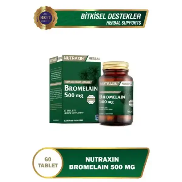 Nutraxin Bromelain 60 Kapsül