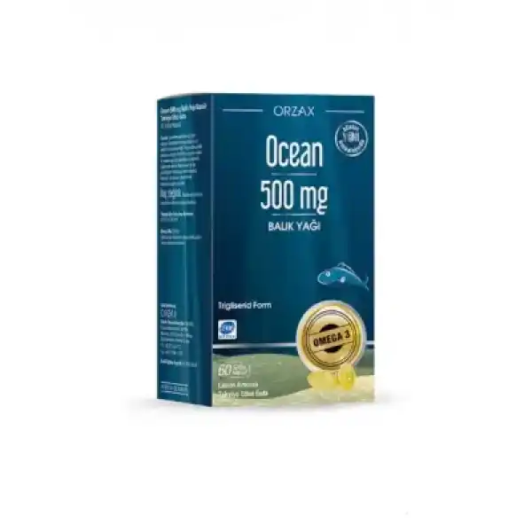 Ocean 500 mg Saf Balık Yağı 60 Kapsül