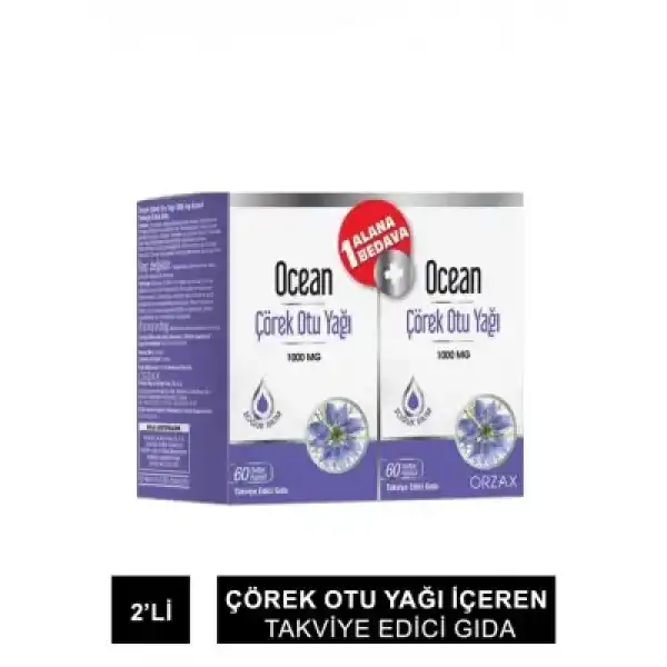 Ocean Çörek Otu Yağı 60 Kapsül 2li Set