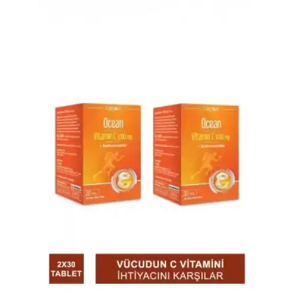 Ocean Vitamin C 1000 mg 30 Tablet x 2 Adet
