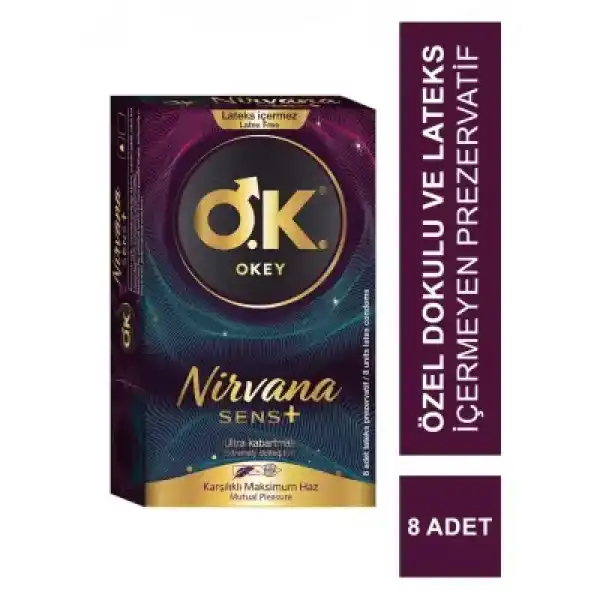 Okey Nirvana Sens+ Prezervatif 8 Adet
