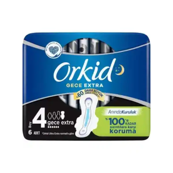 Orkid Ultra Gece Extra Boy : 4 - 6 Adet