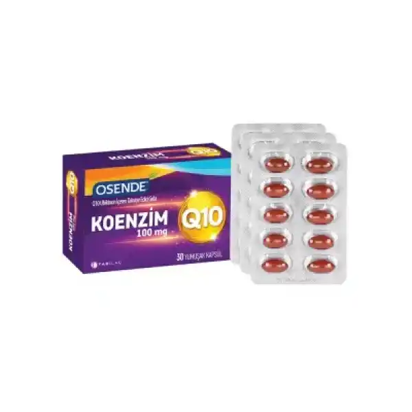 Osende Koenzim 100mg Q10 30 Yumuşak Kapsül