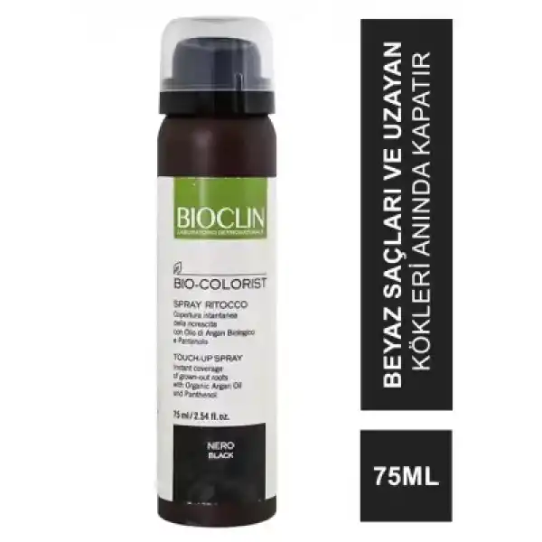 OUTLET-Bioclin Bio Colorist Touch Up Sprey - Black - 75 ml