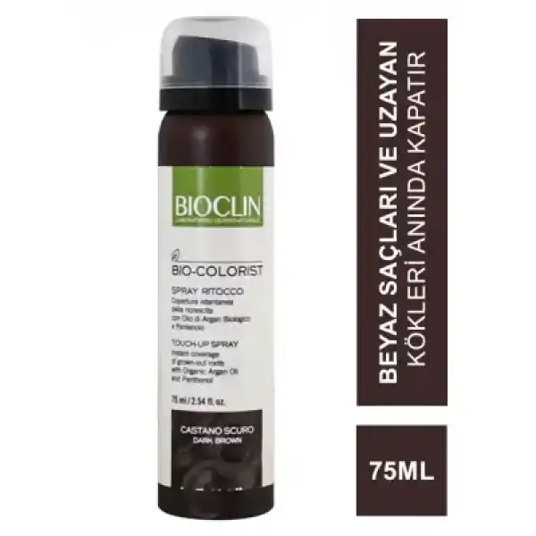 OUTLET - Bioclin Bio Colorist Touch Up Sprey - Dark Brown - 75 ml