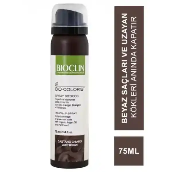 OUTLET - Bioclin Bio Colorist Touch Up Sprey - Light Brown - 75 ml