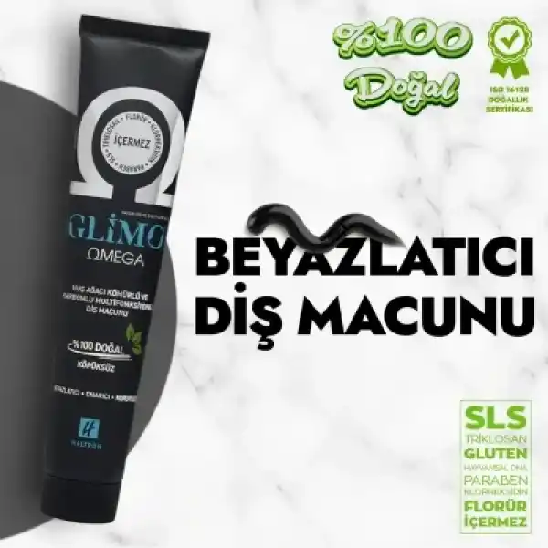 OUTLET-Glimo Omega Doğal Diş Macunu 75 ml