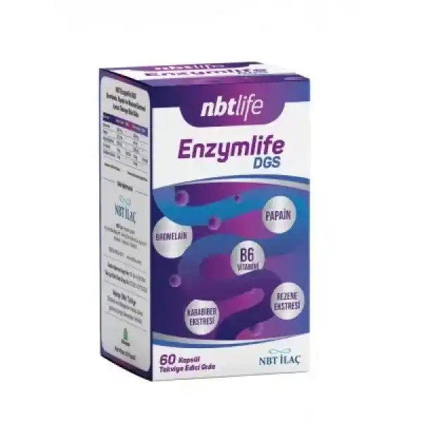 OUTLET - Nbt Life Enzymlife DGS 60 Kapsül