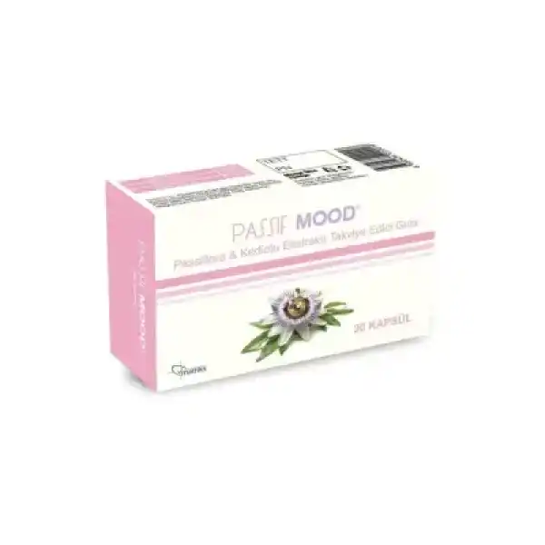 Passif Mood  Passiflora Ekstraktı Takviye Edici Gıda 30 Kapsül