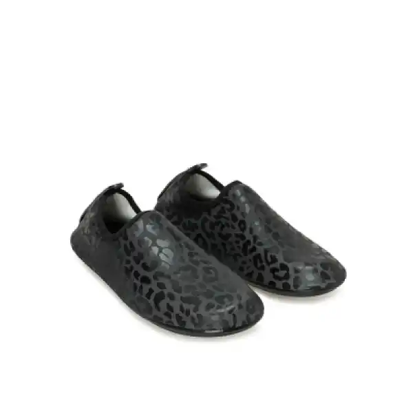 Peluche Kadın Deniz Ayakkabısı - Siyah Leopar