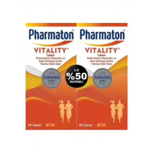 Pharmaton Vitality Multivitamin 2x30 Tablet - 2.si %50 İndirimli