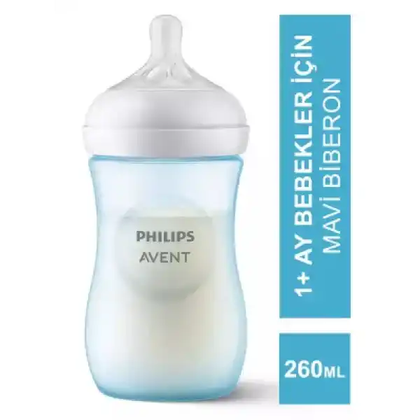 Philips Avent Natural Response PP Biberon 1m+ 260 ml - Mavi - SCY903/21-