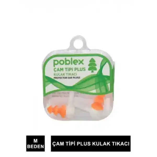 Poblex Çam Tipi Plus Kulak Tıkacı - M -