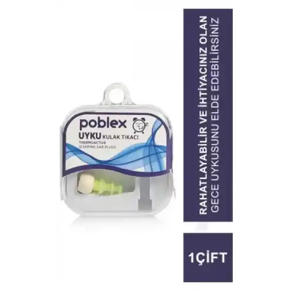 Poblex Uyku Kulak Tıkacı Thermoactive 1 Çift - Beden:S - Kutulu