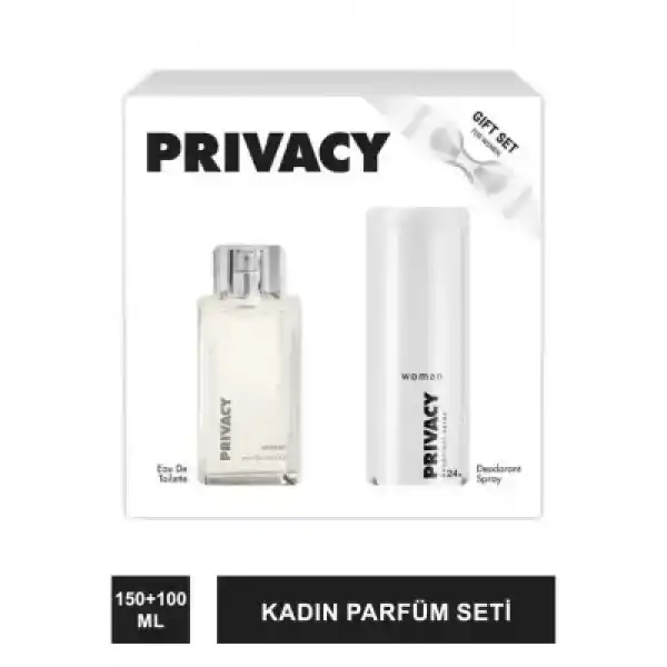 Privacy Kadın Parfüm Seti EDT Parfüm 100ml + Deodorant 150ml