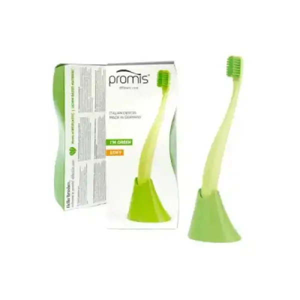 Promis Biplastic Single Diş Fırçası 6750 - Soft - Green - Tutucu Hediyeli