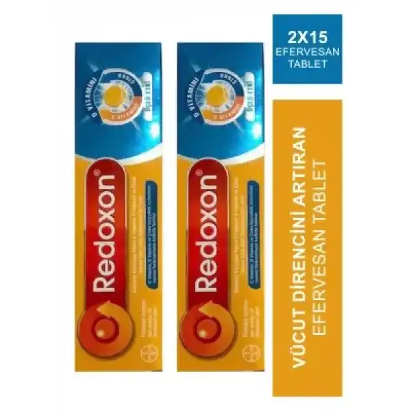 Redoxon 3lü Etkili 15 Efervesan Tablet 2 Paket