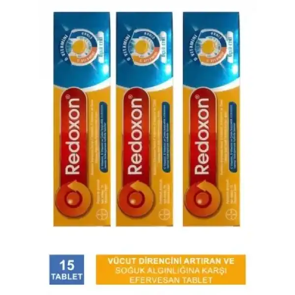 Redoxon 3lü Etkili 15 Efervesan Tablet 3 Paket