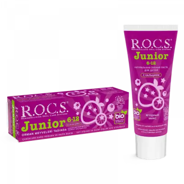ROCS Junior 6-12 Yaş Diş Macunu - Orman Meyveleri Tadında 60 ml