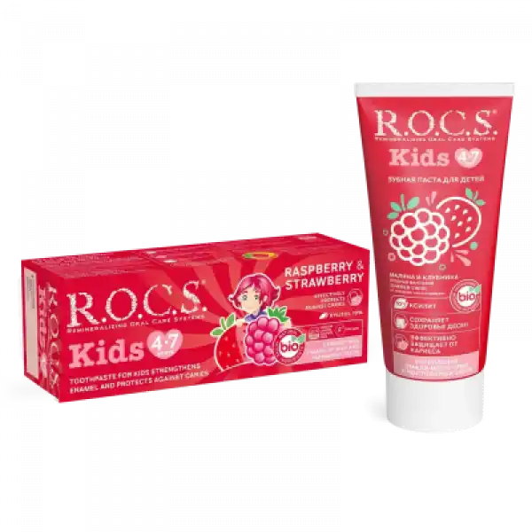 ROCS Kids Ahududu Ve Çilek 4-7 Yaş Diş Macunu 35 ml