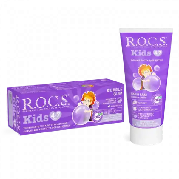 ROCS Kids Balon Sakızlı 4-7 Yaş Diş Macunu 35 ml