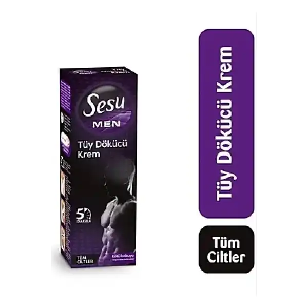 Sesu Erkekler için Tüy Dökücü Krem 100ml