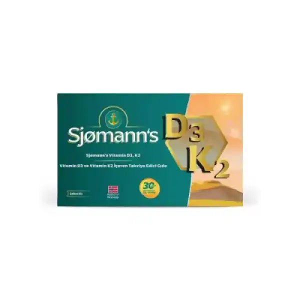 Sjomanns D3K2 30 Çiğnenebilir Jel Tablet